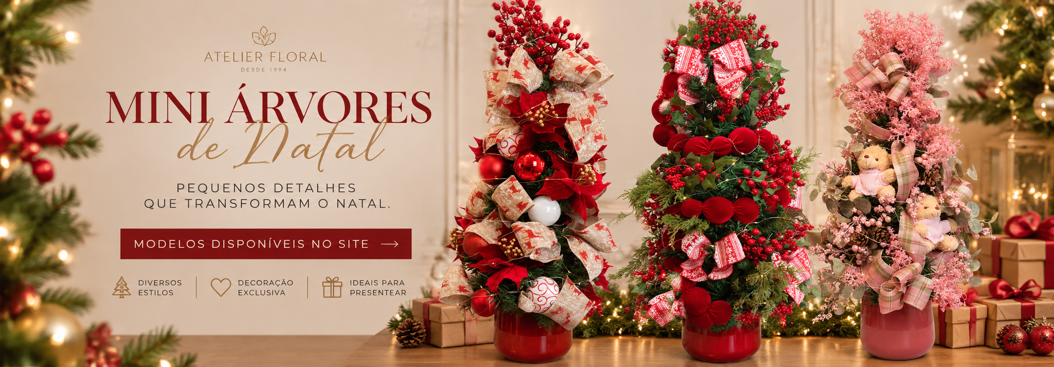 Mini Arvores de Natal