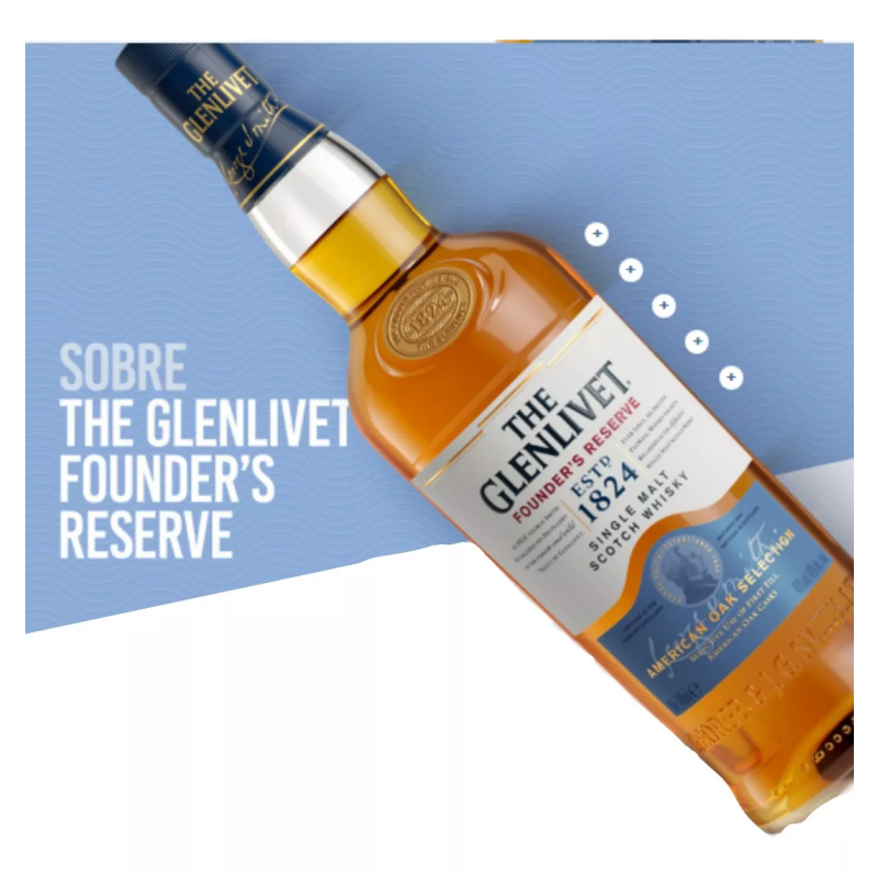 Whisky The Glenlivet Single Malt Founder's Reserve 750ml