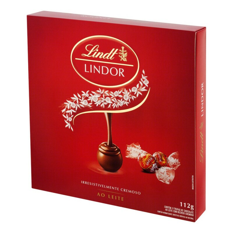Chocolate Lindt Milk Lindor Balls Caixa 112g