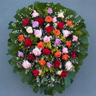 Coroa de Rosas para Velório