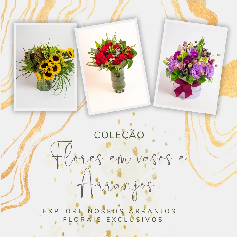 flores em vaso e arranjos