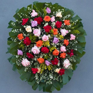 Coroa de Rosas para Velório